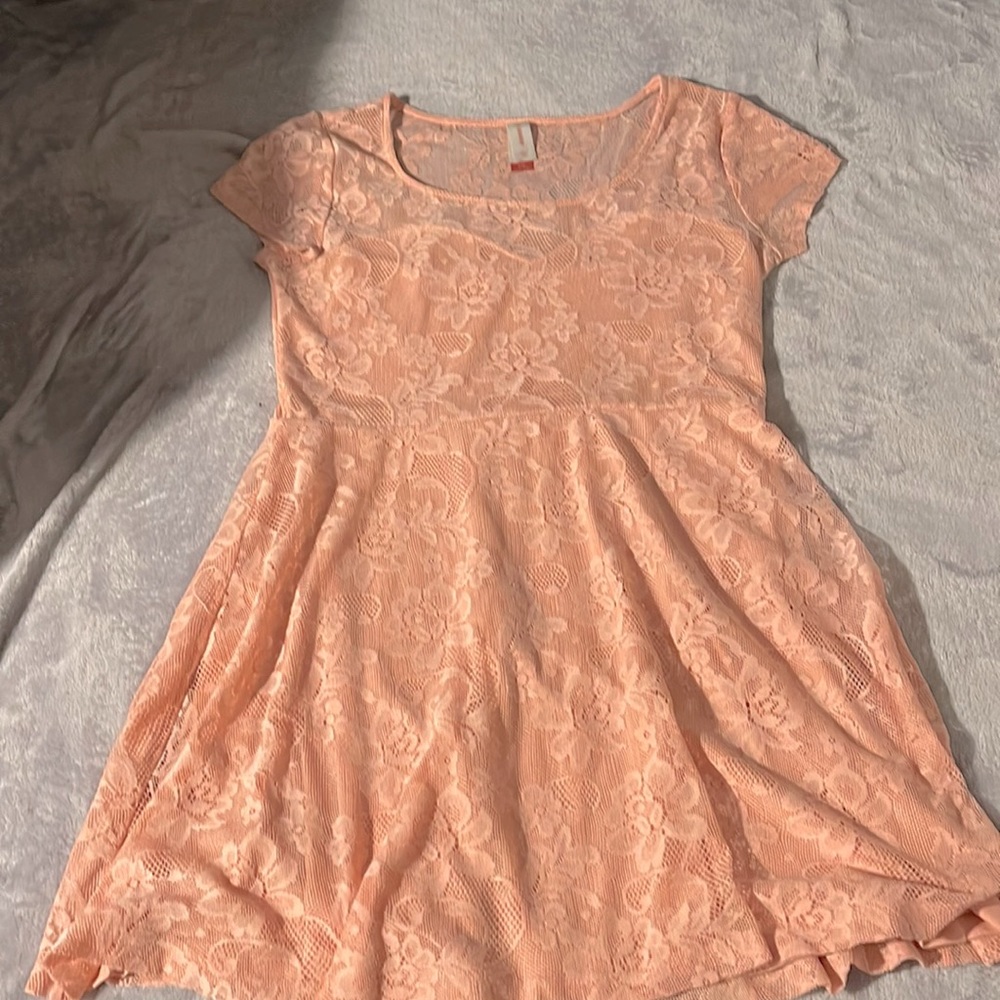 pink flower summer dress